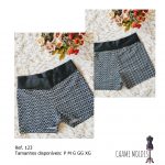 Ref. 123 - Short fitness Cós transpassado