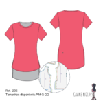 Ref. 205 - Molde camiseta fitness costas maior