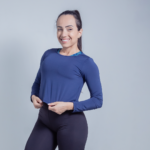 Ref. 203 - Cropped fitness manga longa